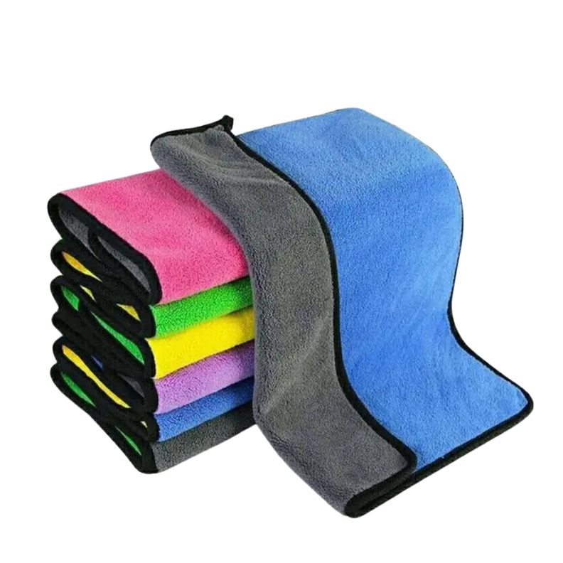 Pack 12 Paños Tollas Microfibra Para Secado Del Auto 30x40cm-0