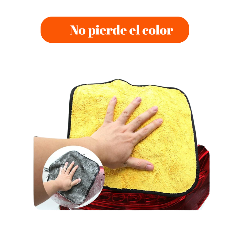 Pack 12 Paños Tollas Microfibra Para Secado Del Auto 30x40cm-6