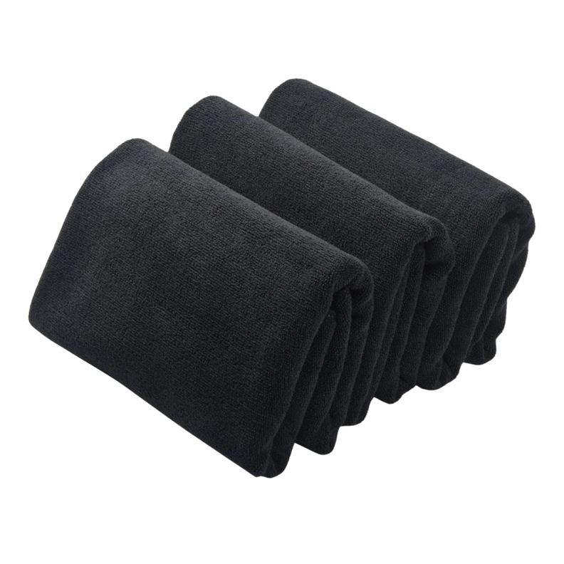 Pack 6 Toalla Negra Peluqueria Hotel Barberia Spa Gym 50x100-0