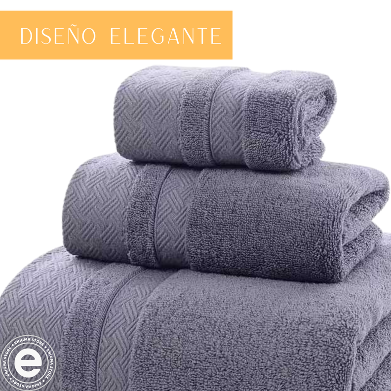 Pack 3 Toalla Cuerpo Manos y Cara 100% Algodon Suave Absorbente-5