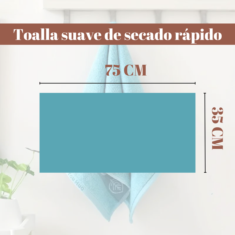 Pack 6 Toallas Algodón Mano Baño Spa Hotel Cocina 35x75-1