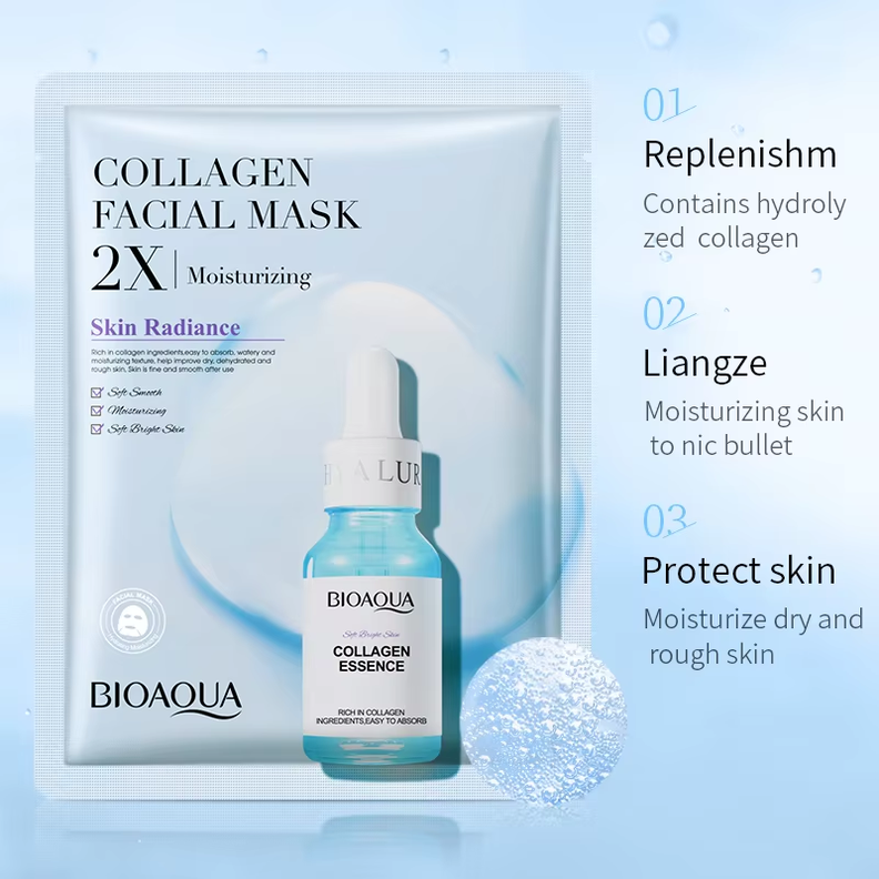 Mascarilla Facial De Colágeno 2x Hidratante Bioaqua-1