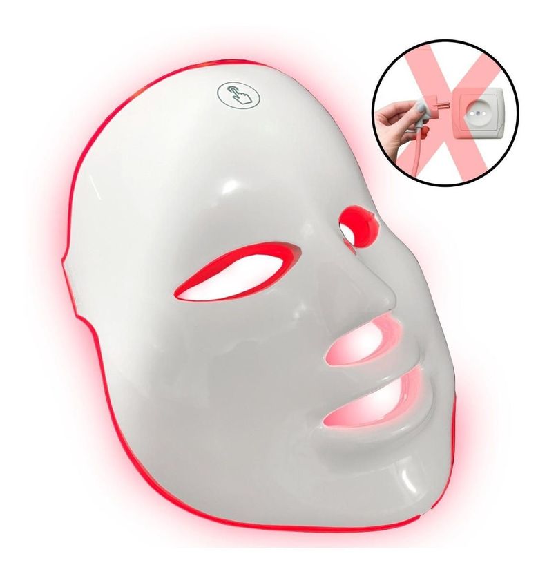 Máscara Facial Led Cuidado de la Piel…-0