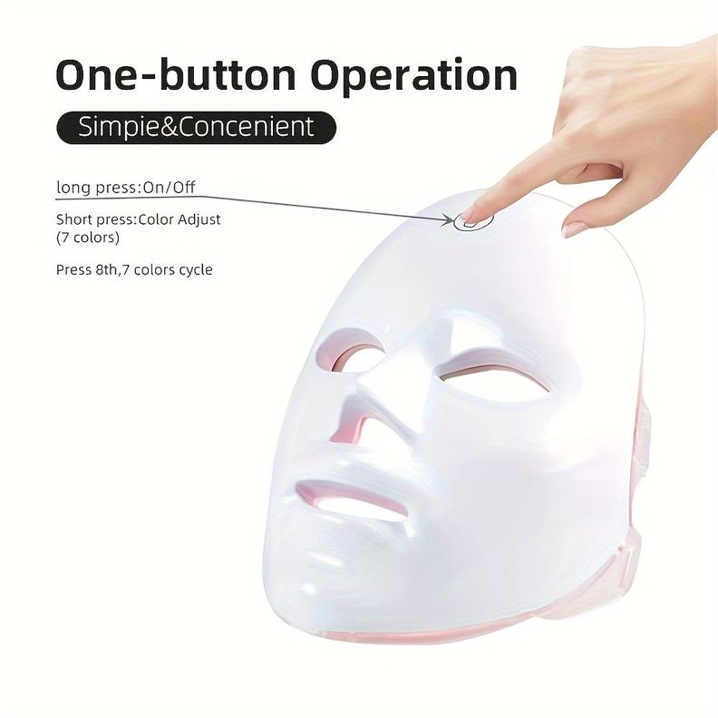 Máscara Facial Led Cuidado de la Piel…-2