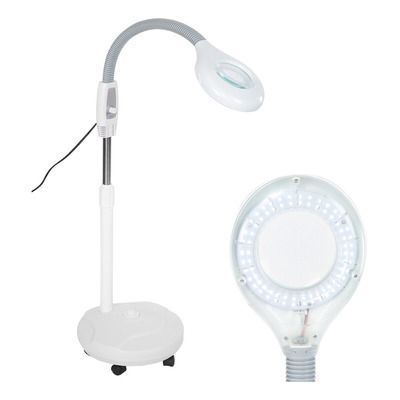 Lupa Con  Luz Led Con Pedestal y ruedas-0