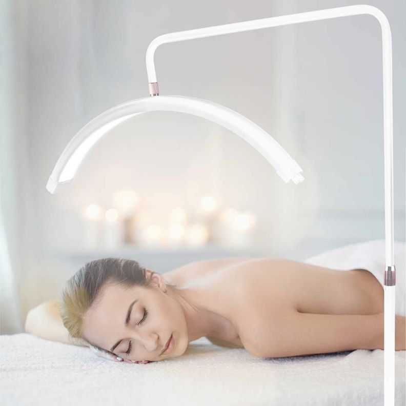 Lampara Led Media Luna Estética Para Pestañas Cejas Cutis Blanca-3