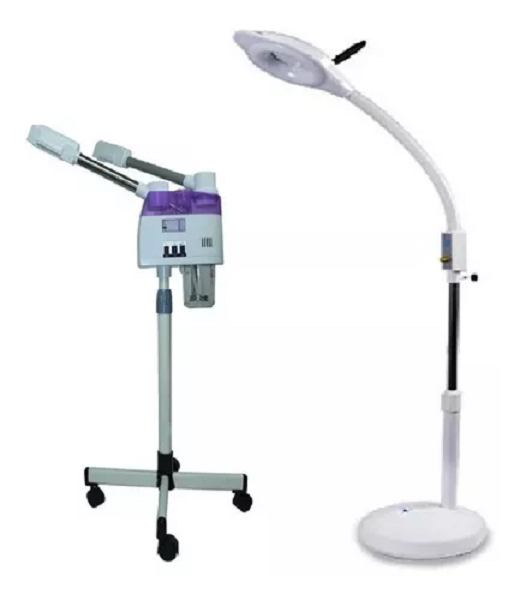 Lupa Con Luz Led  Lampara  Vaporozono Aire Frio  Calor-0