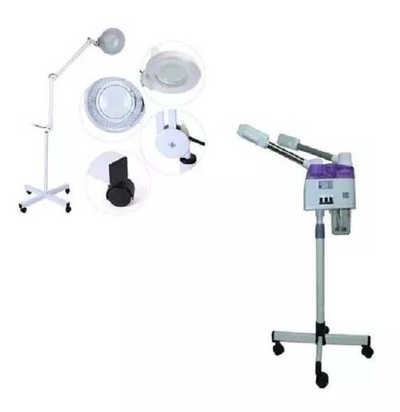 Lupa Con Luz Led  Lampara  Vaporozono Aire Frio  Calor-1