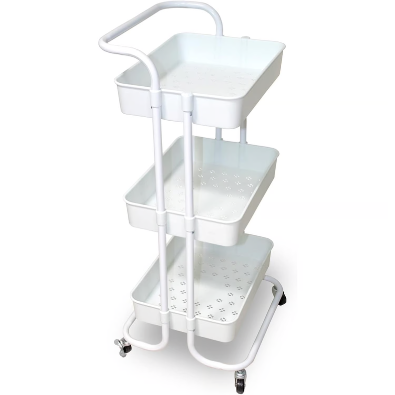 Carrito Organizador Metalico De 3 Niveles Con Ruedas-0
