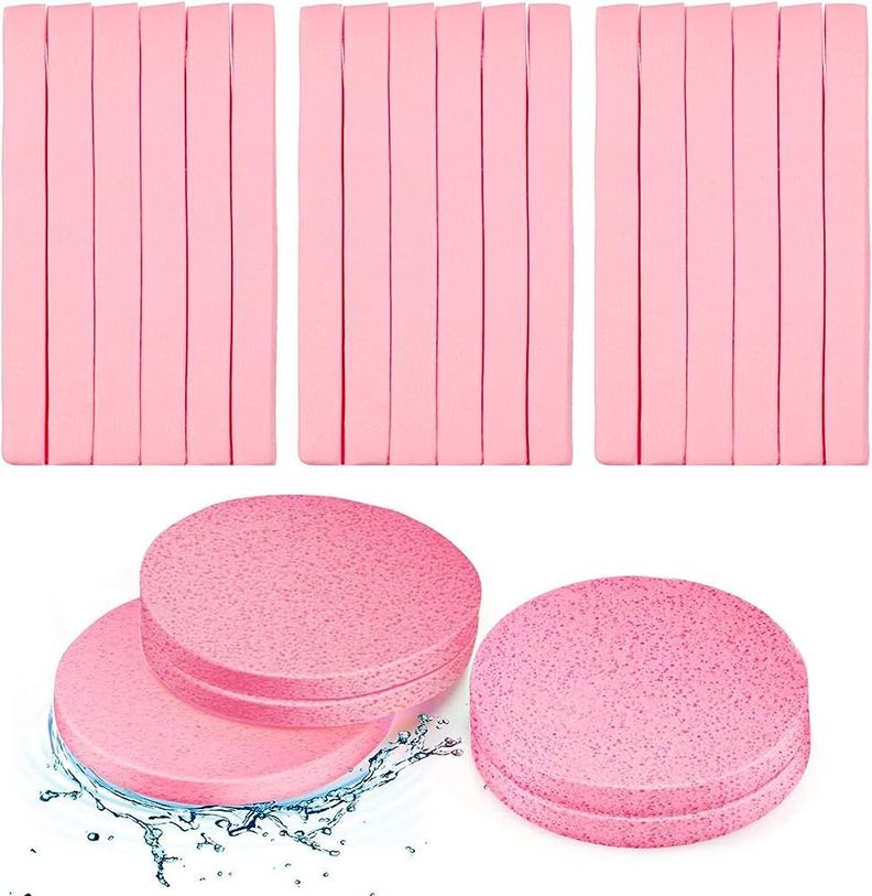 12 Pcs De Esponja Comprimida  Facial, Limpieza Facial.-0