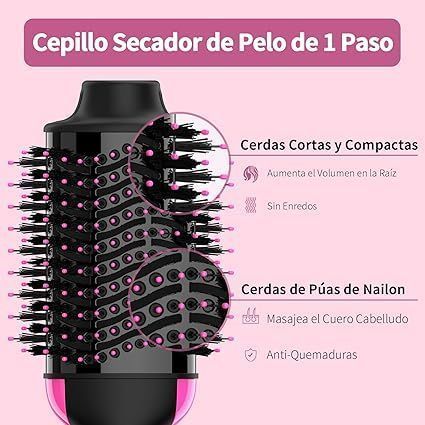 Cepillo Alisador Electrico Para Cabello Voluminizador-3