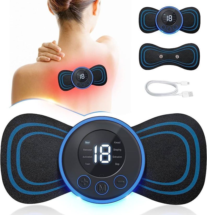 Masajeador Mini Electro Estimulador Masaje Corporal X2-3