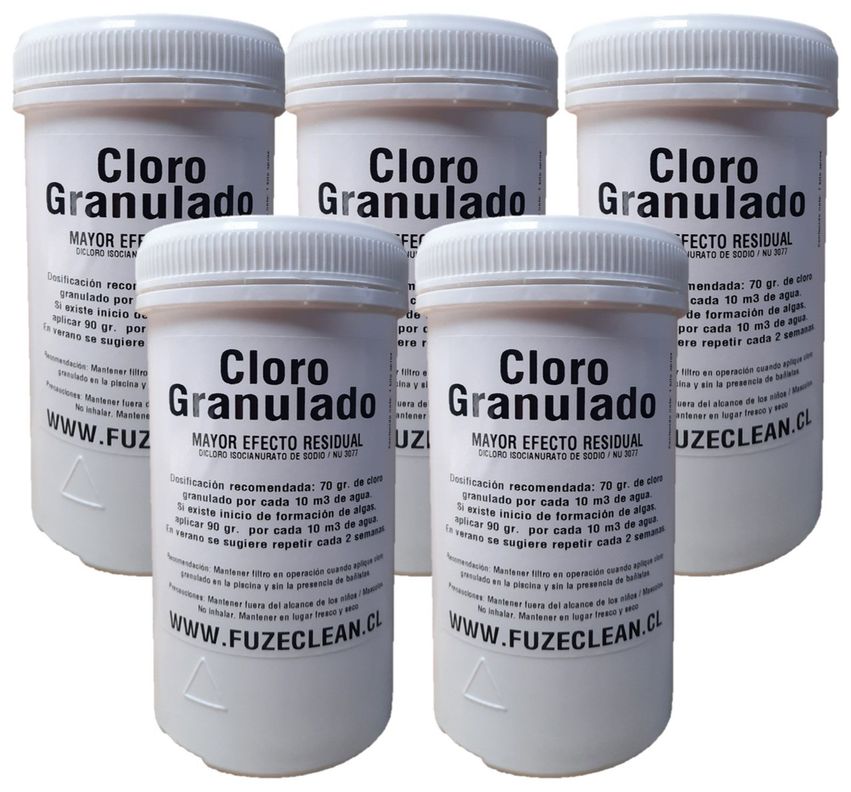 Cloro granulado pack 5 kilos-0