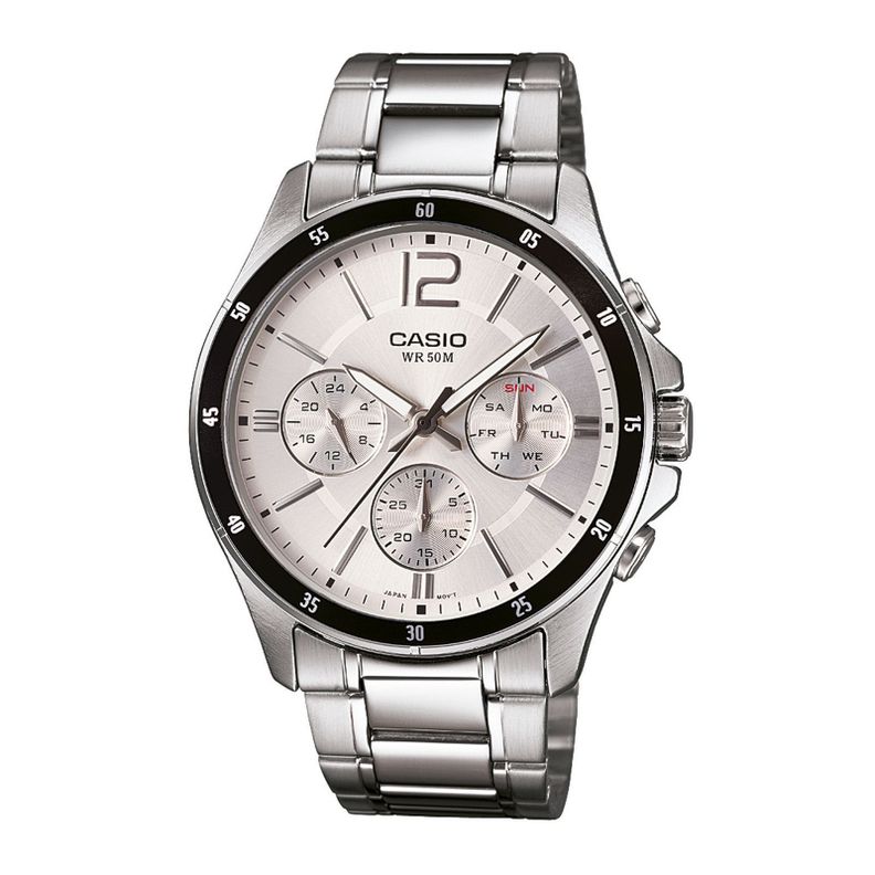 Reloj Casio MTP-1374D-7A MTP1374D7A Hombre Análogo Acero