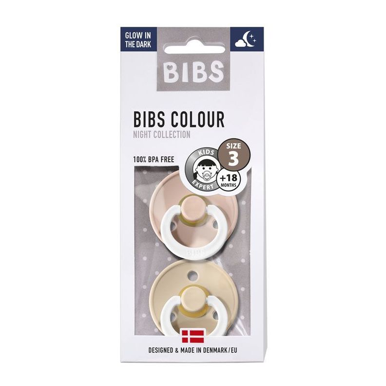 CHUPETE BIBS COLOUR x 2 TALLA 3 BLUSH NIGHT/VANILLA NIGHT-0