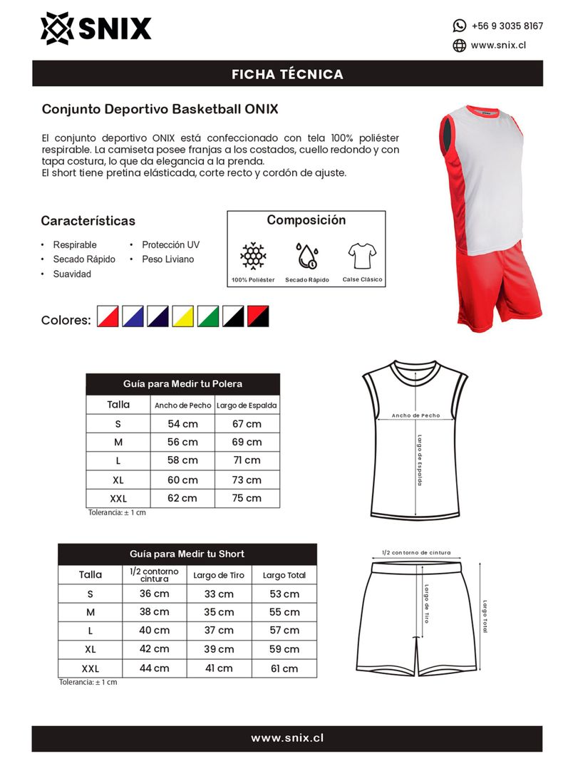 Uniforme de Basketball Onix Snix-2