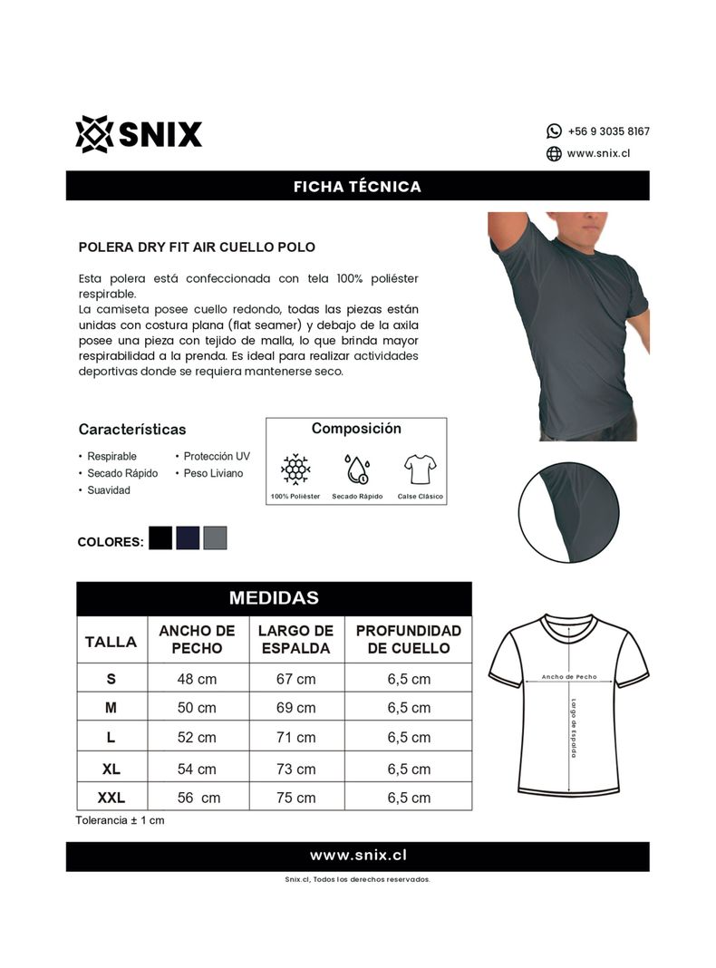 Polera Dry Fit Air Snix-2