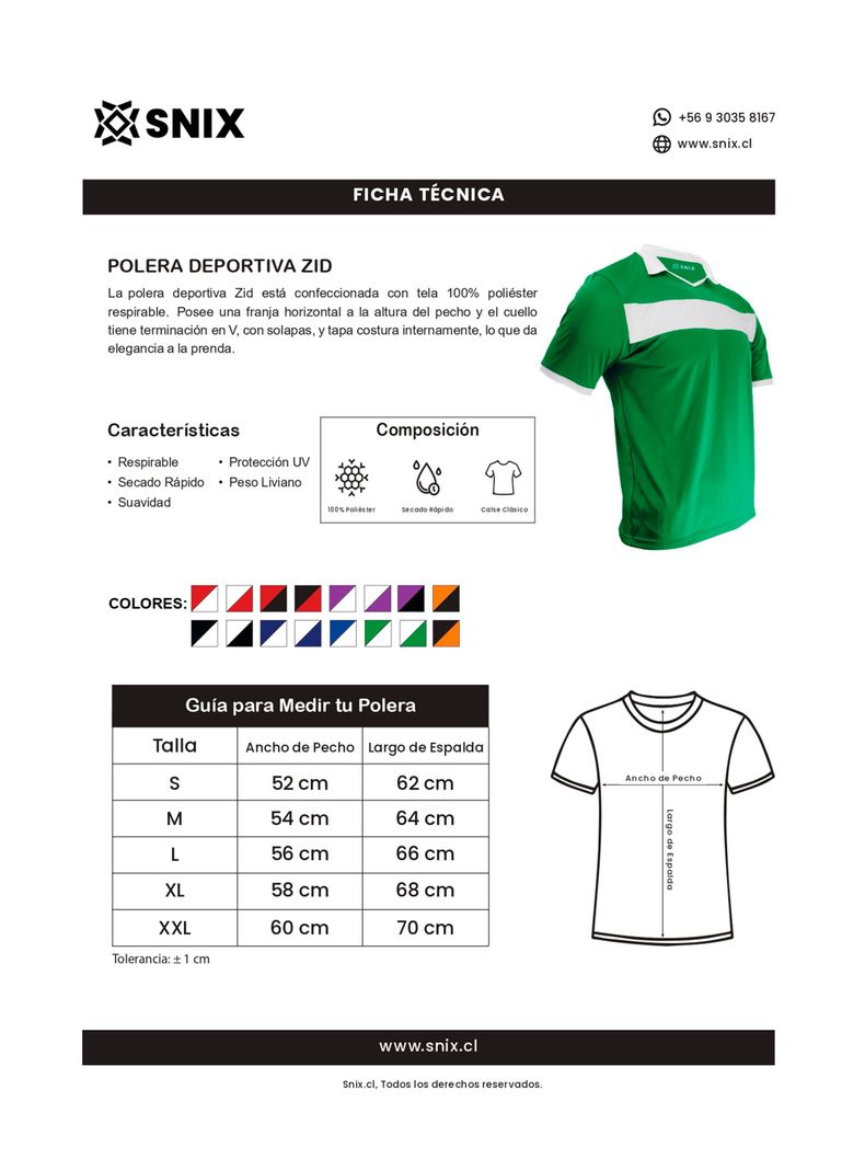 Polera Fútbol Zid Snix-2