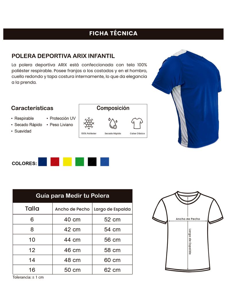Polera de Futbol Arix Infantil Snix-2