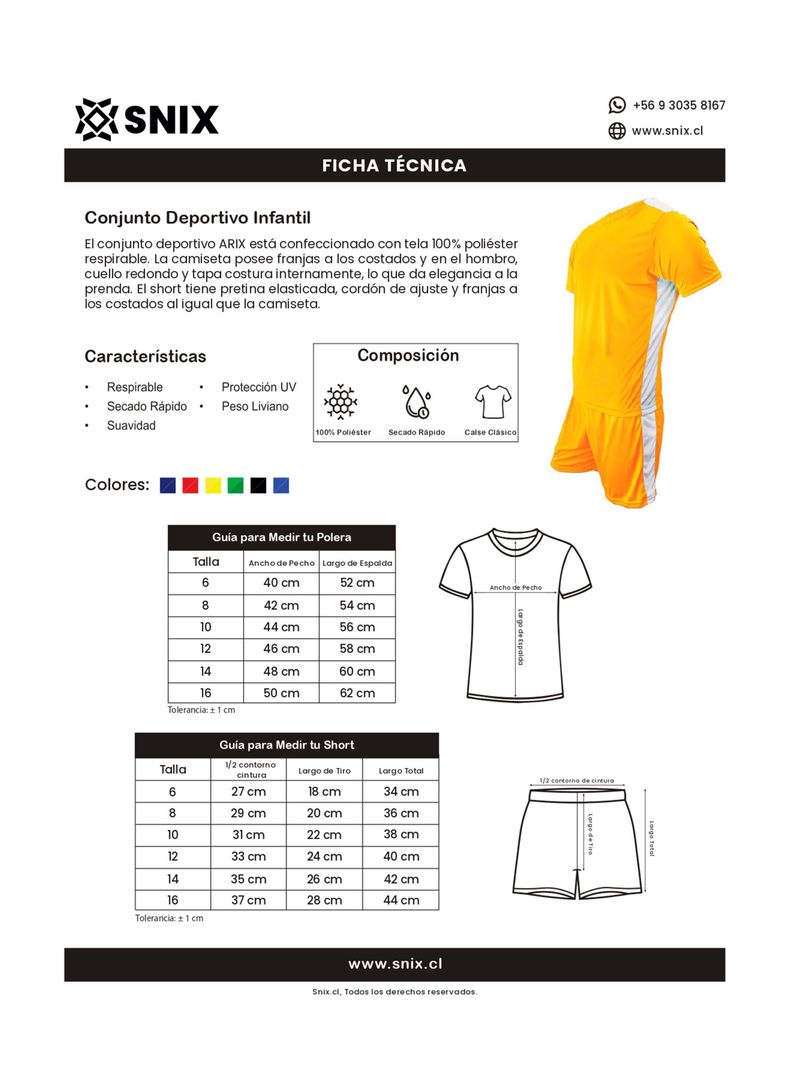 Uniforme de Fútbol Arix Infantil Snix-2