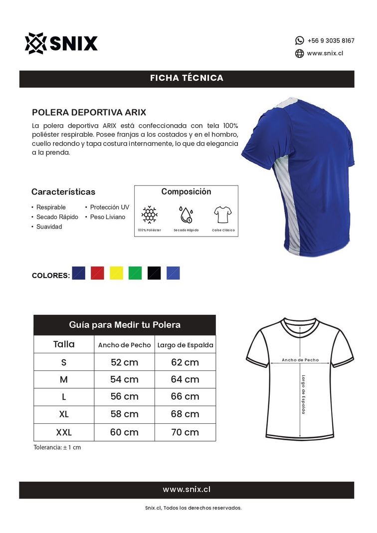 Polera de Futbol Arix Snix-2