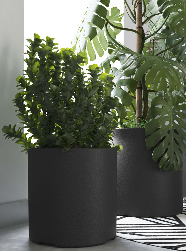 Macetero De Plástico Amalfi Modelo Cilindro 30x30 Cm Y 20 Litros-3