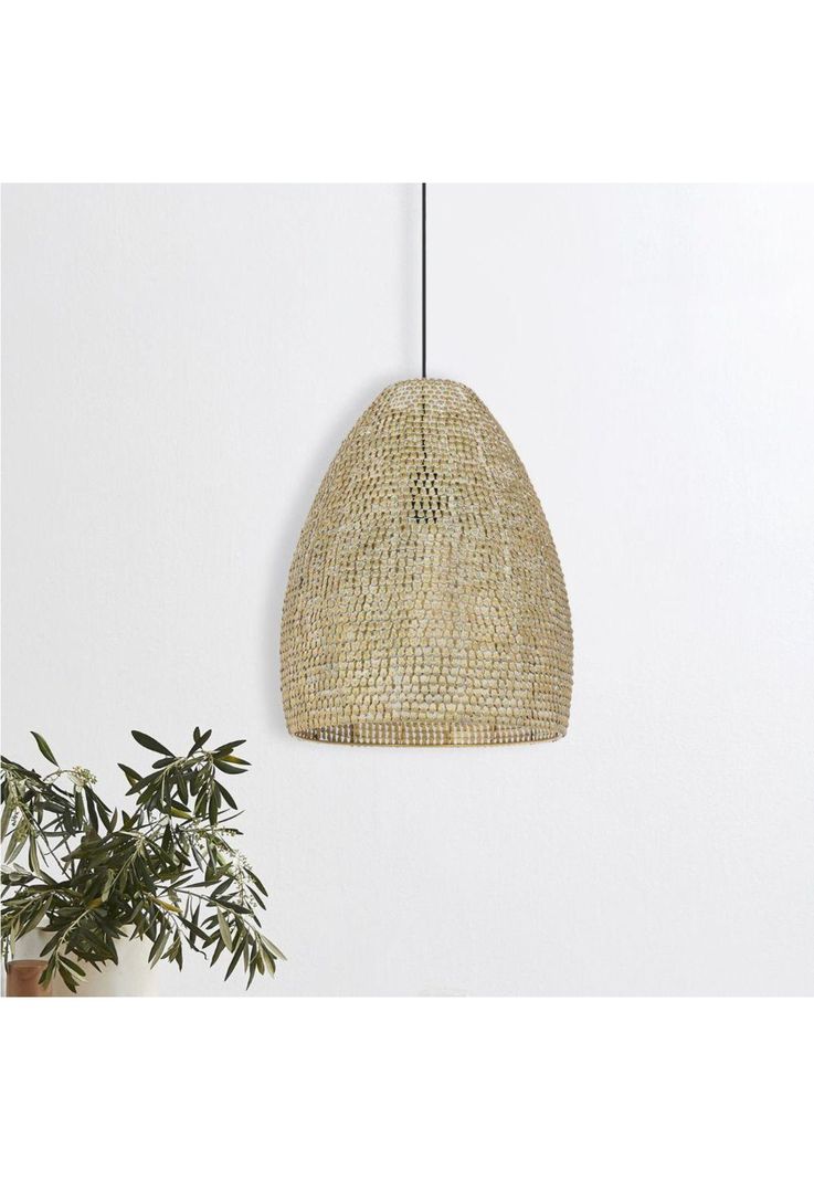 LAMPARA COLGANTE METAL BRONCE 36.5CM-1