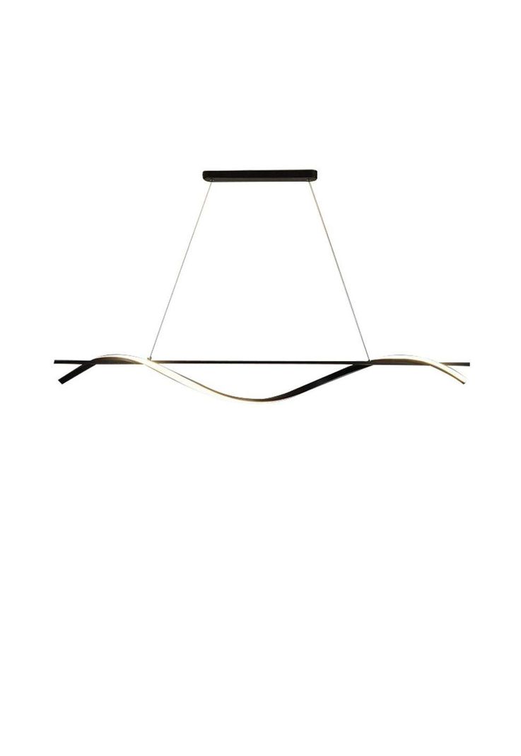 LAMPARA COLGANTE LED WAVE NEGRO-0