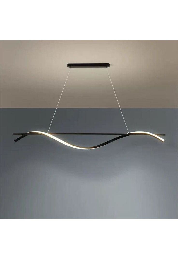 LAMPARA COLGANTE LED WAVE NEGRO-1