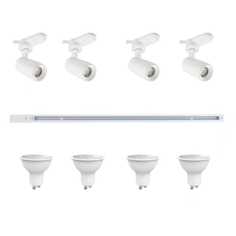 KIT DE RIEL ENERGIZADO BLANCO 2MT