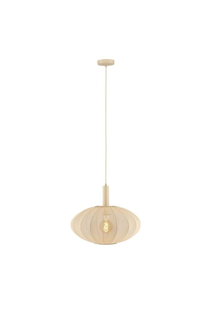 LAMPARA COLGANTE CORINA BEIGE Ø50-1xE27-0
