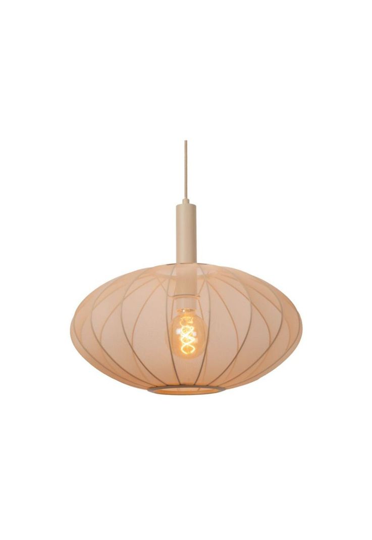 LAMPARA COLGANTE CORINA BEIGE Ø50-1xE27-5