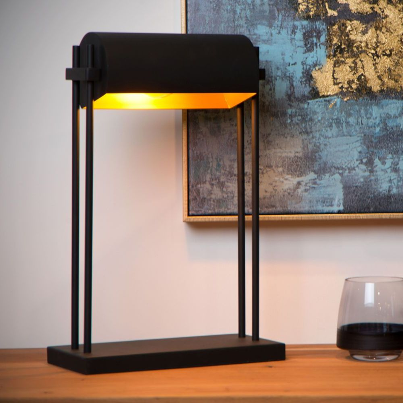 LAMPARA DE MESA ELIAS NEGRO 1XE27-1