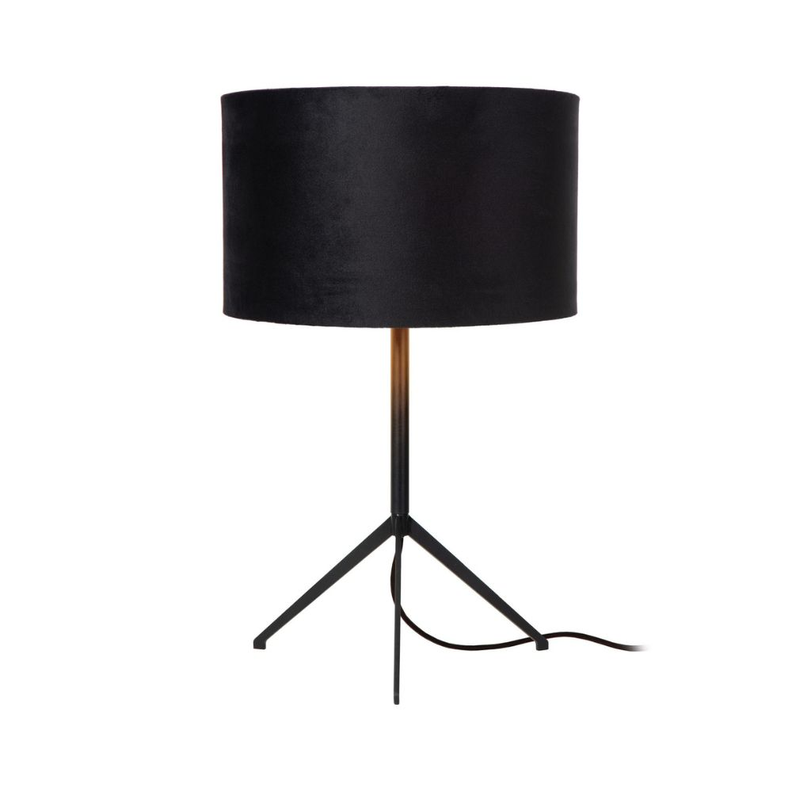 LAMPARA DE MESA TONDO NEGRO Ø30-1xE27-0