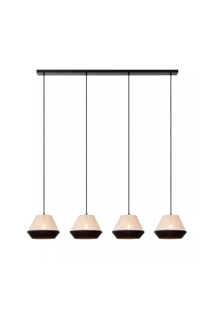 LAMPARA COLGANTE KALA LINO TAUPE 4XE14-0