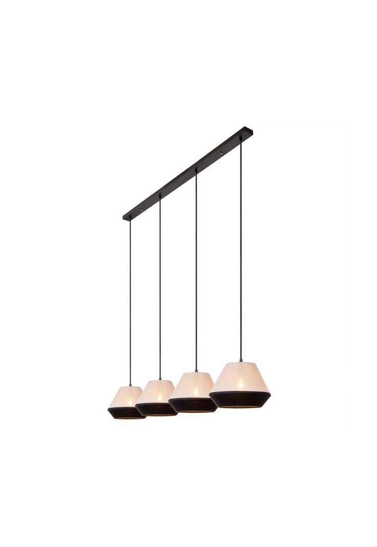 LAMPARA COLGANTE KALA LINO TAUPE 4XE14-1