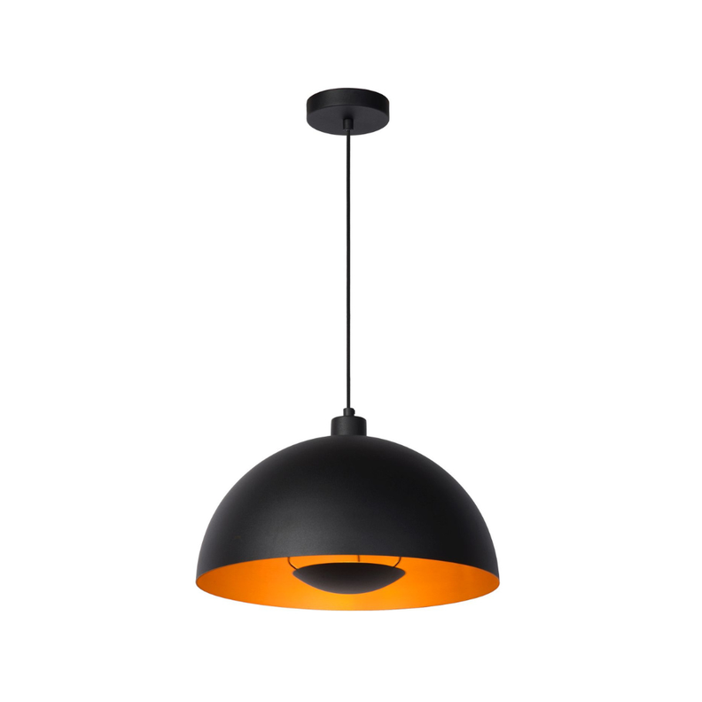 Lámpara Colgante Siemon Negro 1xE27-0