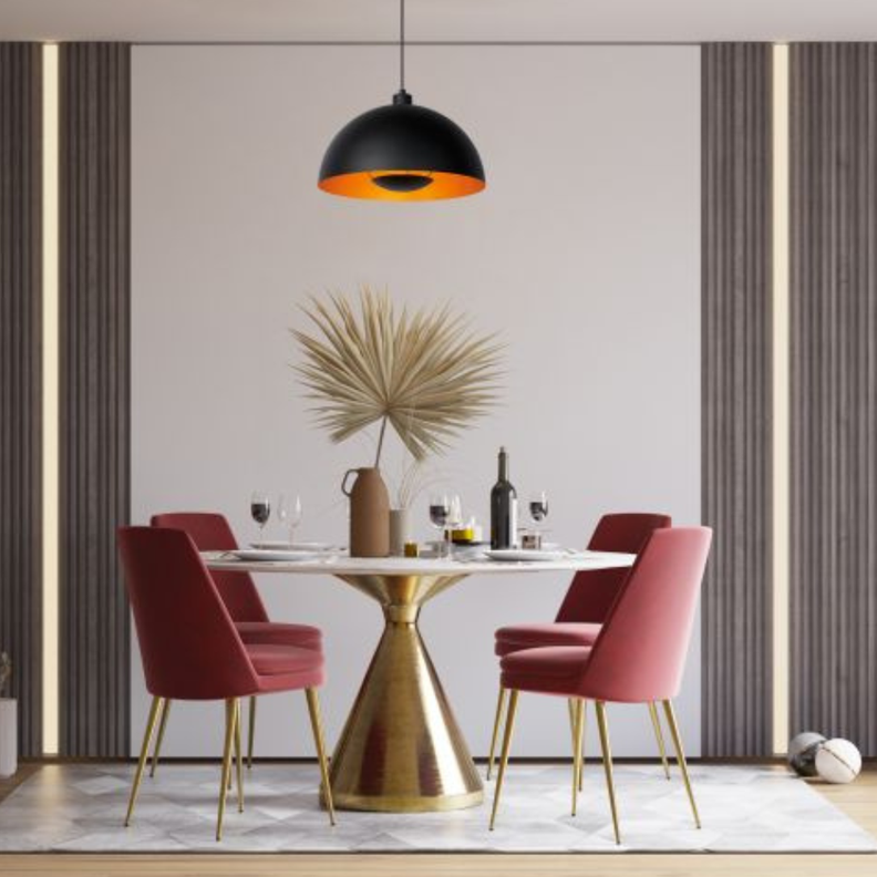 Lámpara Colgante Siemon Negro 1xE27-1