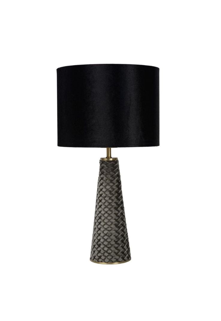 LAMPARA DE MESA VELVET NEGRO 1xE27-2