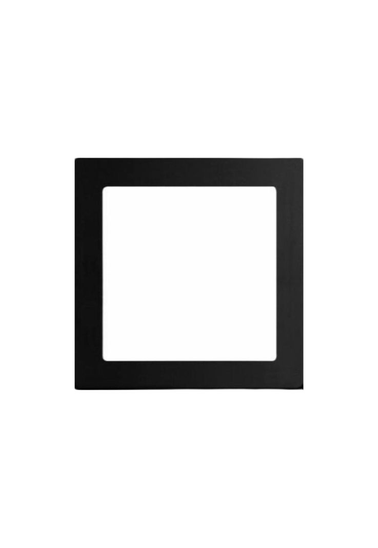 PLAFON PANEL LED 18W NEGRO CUADRADO 3000K-0