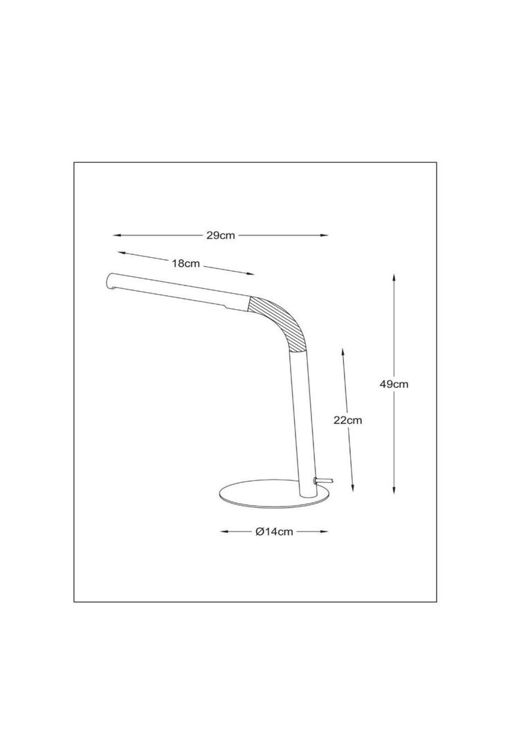LAMPARA DE MESA LED GILLY BLANCO 5W 2700K-2