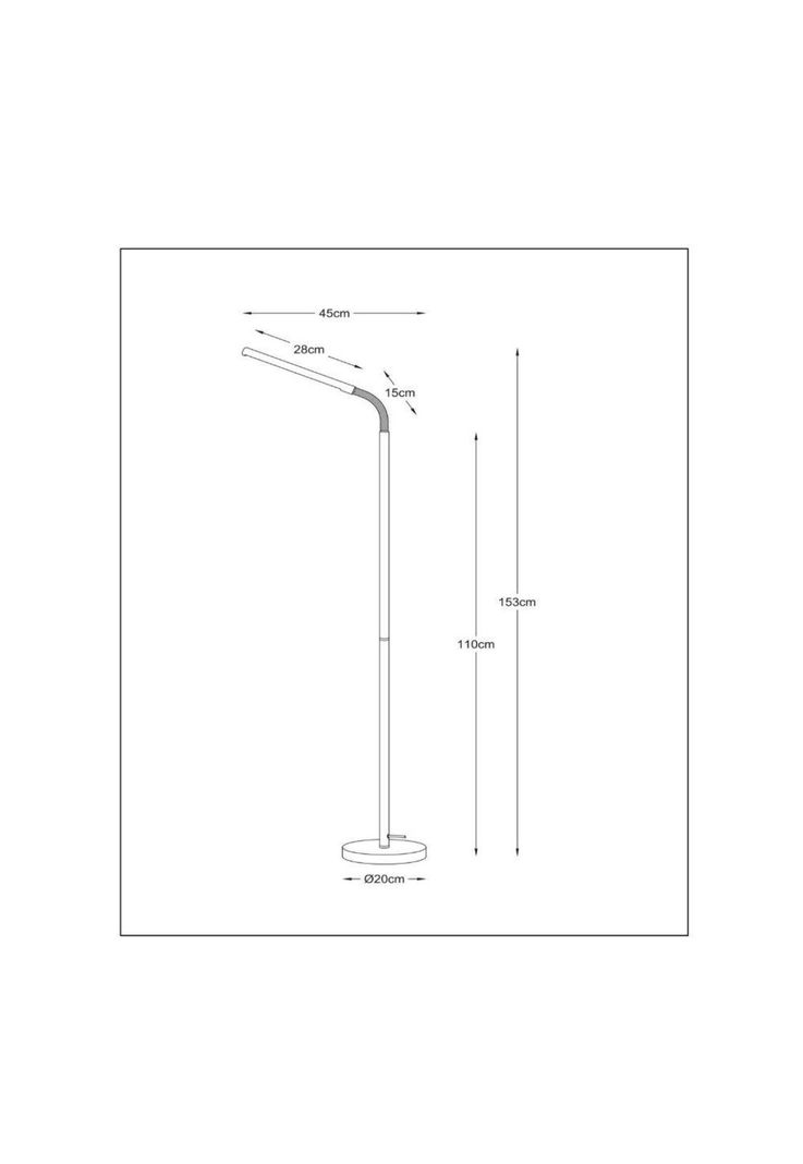 LAMPARA DE PIE LED GILLY BLANCO 6W-2