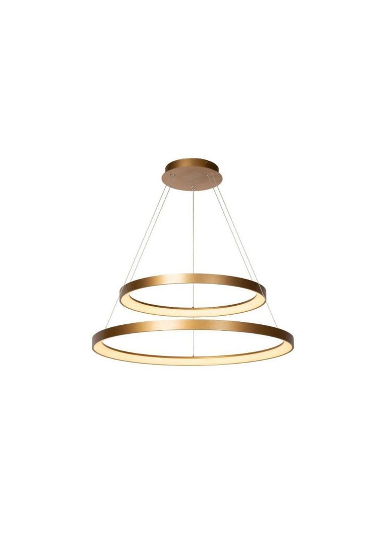 LAMPARA COLGANTE DUO VIDAL DORADO MATE LED 78cm