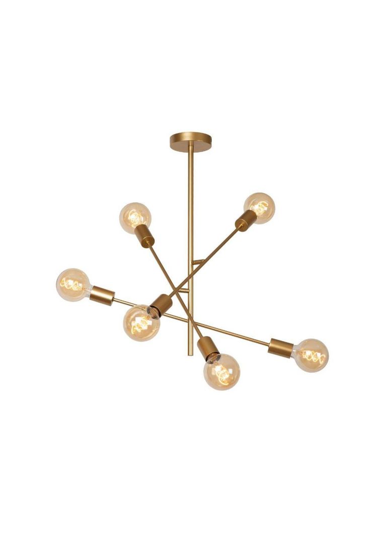 LAMPARA COLGANTE LESTER DORADO MATE 6XE27-0