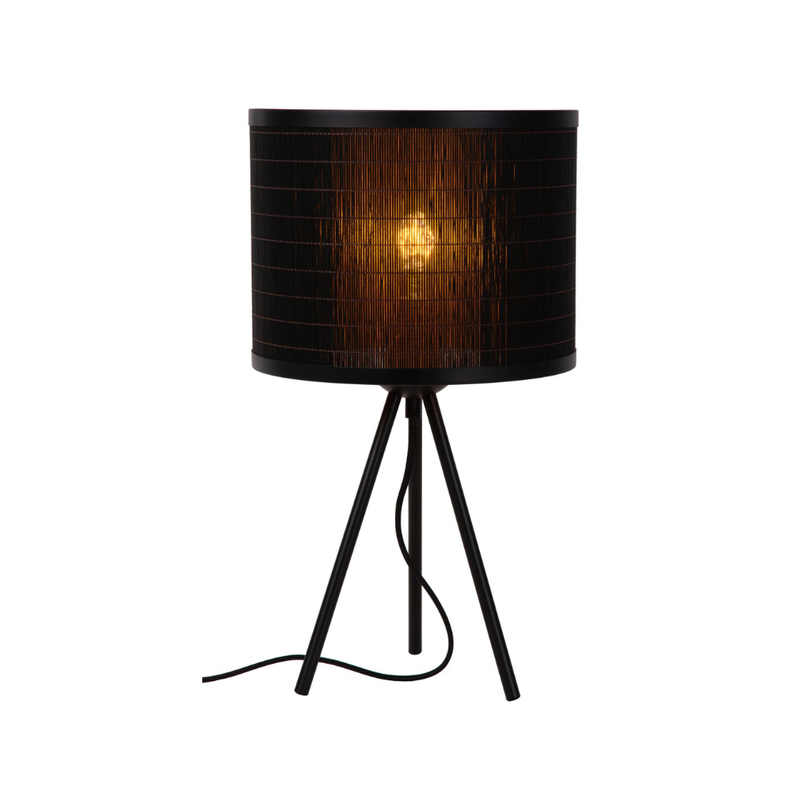 Lámpara de Mesa Tagalog Negro  Ø26-1xE27-0