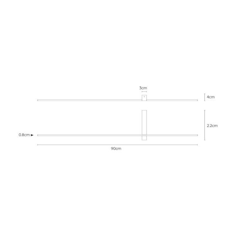 Aplique Segin Negro Led 10W-3