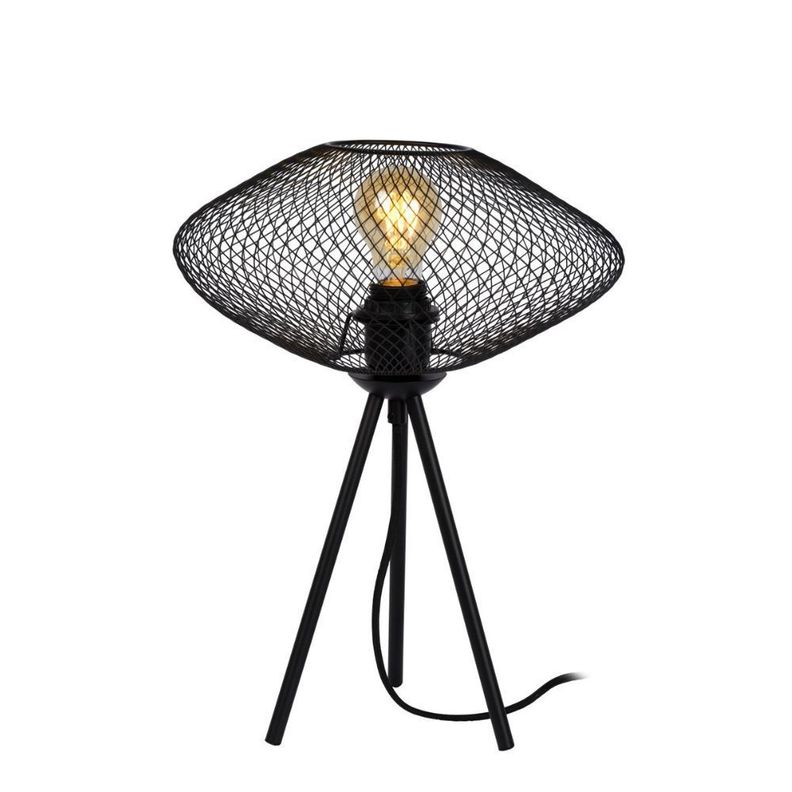 Lámpara de Mesa Mesh Negro  1xE27 Tripode-0