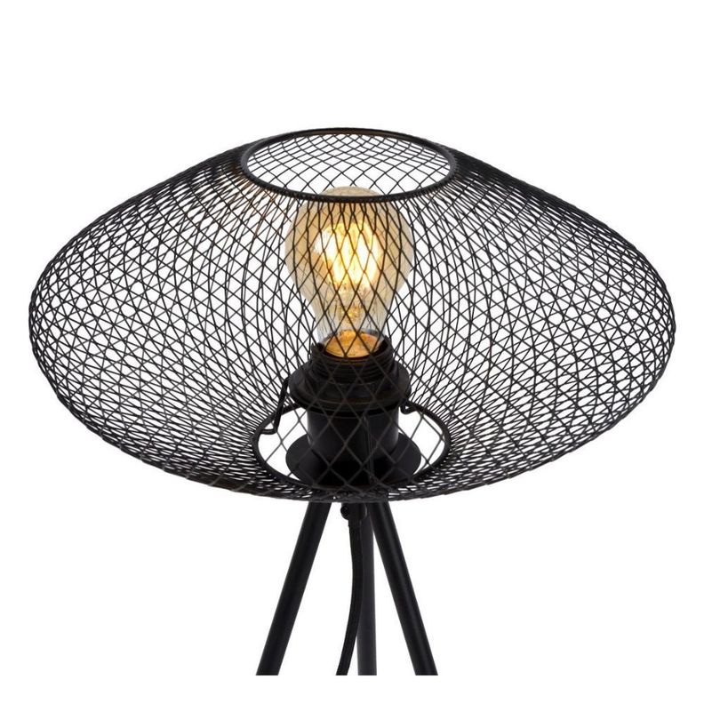 Lámpara de Mesa Mesh Negro  1xE27 Tripode-2