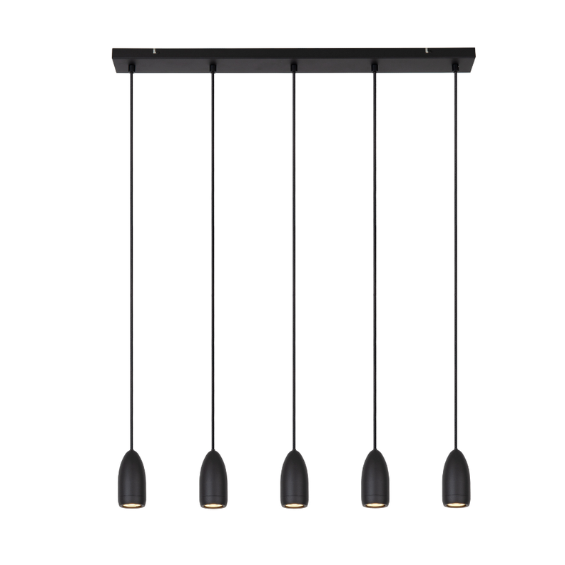 Lámpara Colgante Evora Negro 5xGu10