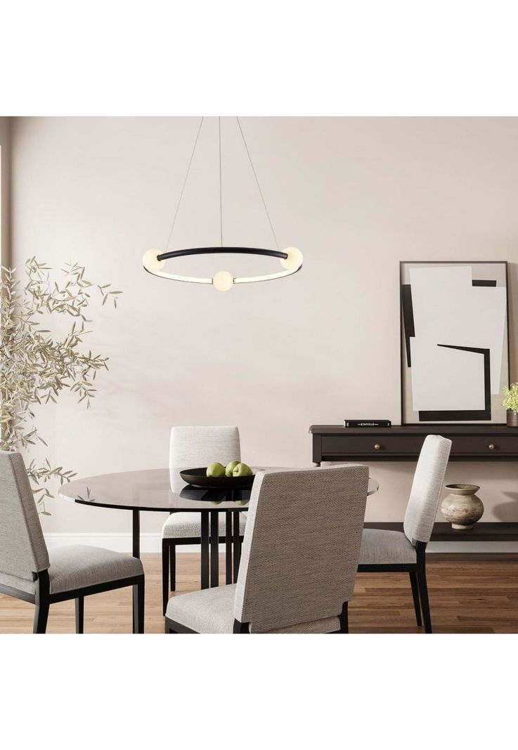 LAMPARA COLGANTE LED LOZZANA NEGRO-1